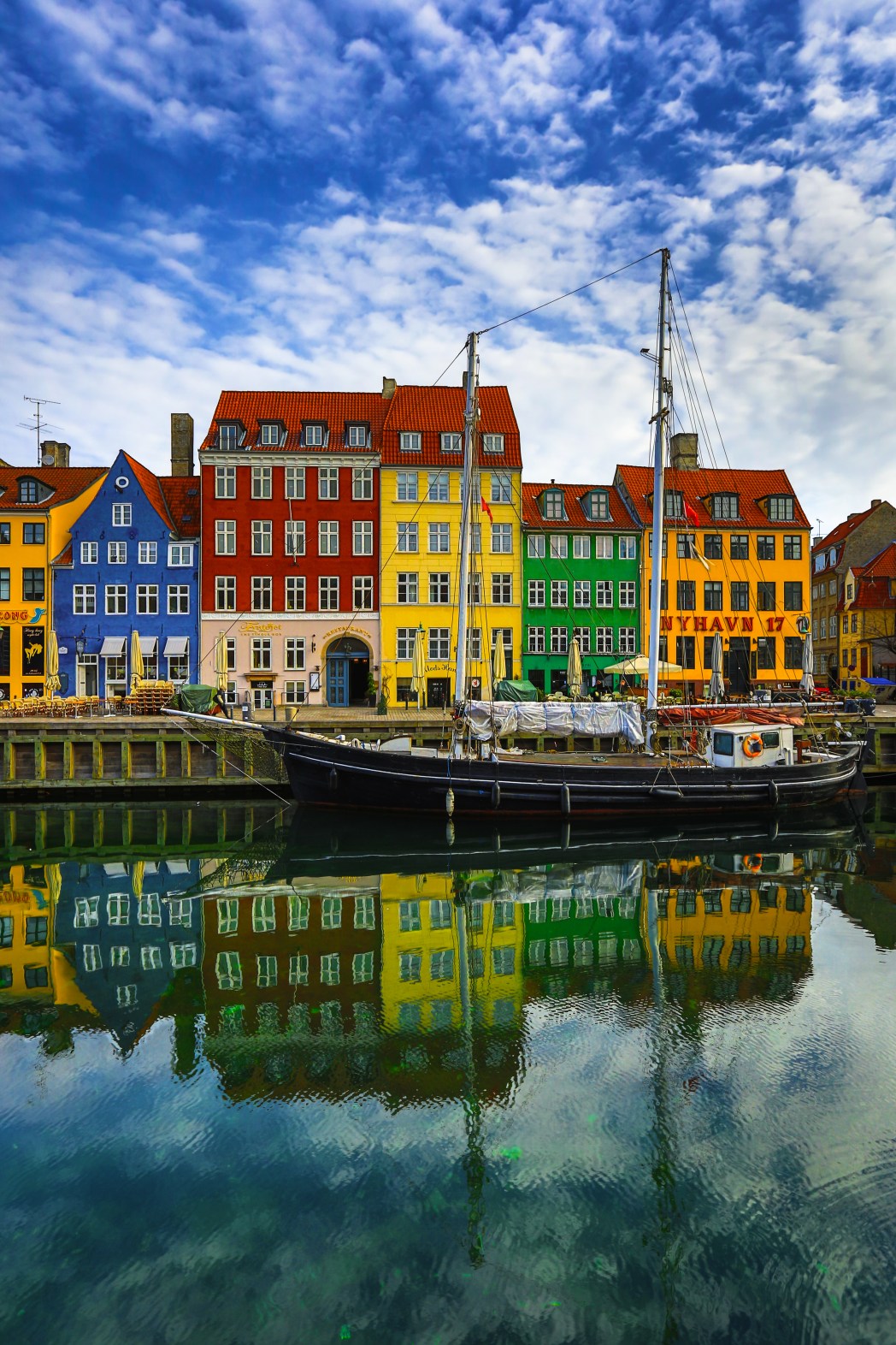 Πολύχρωμα κτήρια στην Κοπεγχάγη, Δανία